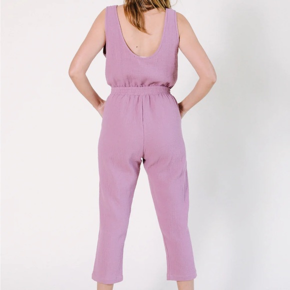 Poplinen Jameela Organic Cotton Jumpsuit - Grey - Size 1X - Like new - Picture 6 of 16